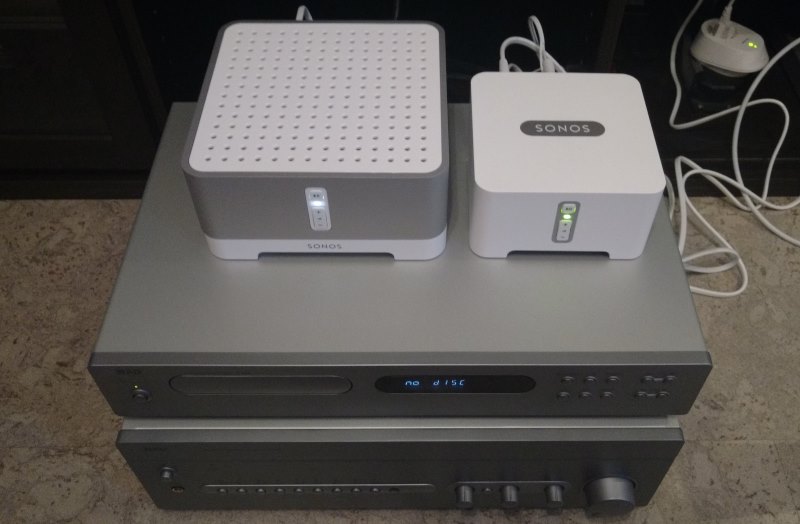 Sonos Connect und Sonos Connect:Amp auf NAD HiFi-Anlage