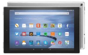 Amazon Fire HD 10 Tablet mit neuem Aluminium-Gehäuse in Silbermetallic