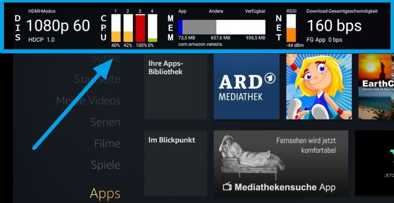 Die Amazon Fire TV System X-Ray Bar in der Übersicht