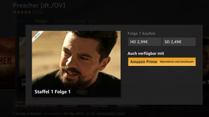 Aus Fire TV Amazon Prime Video abonnieren