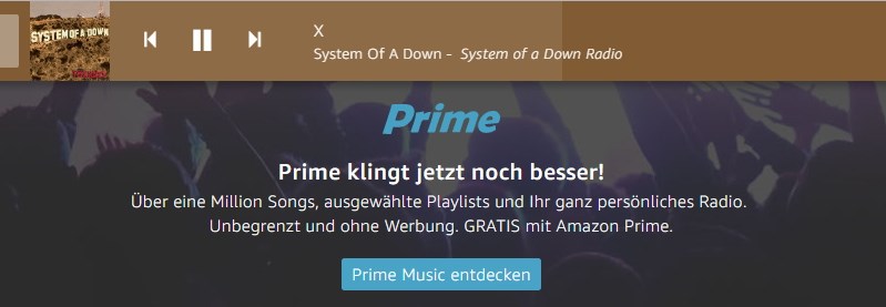 Amazon Prime Music Radio