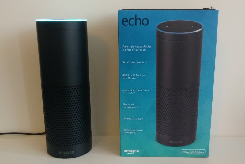 Amazon Echo mit Box