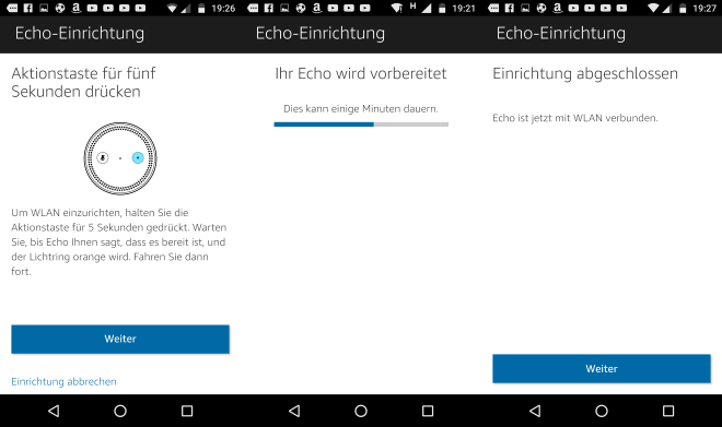 Amazon Echo mit der Alexa App einrichten