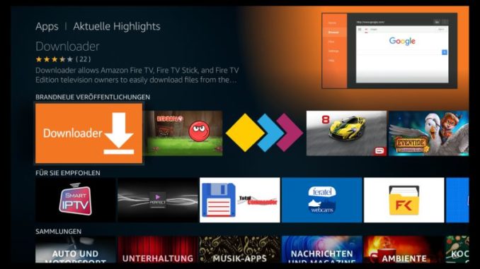 Amazon Fire TV Downloader App herunterladen und installieren