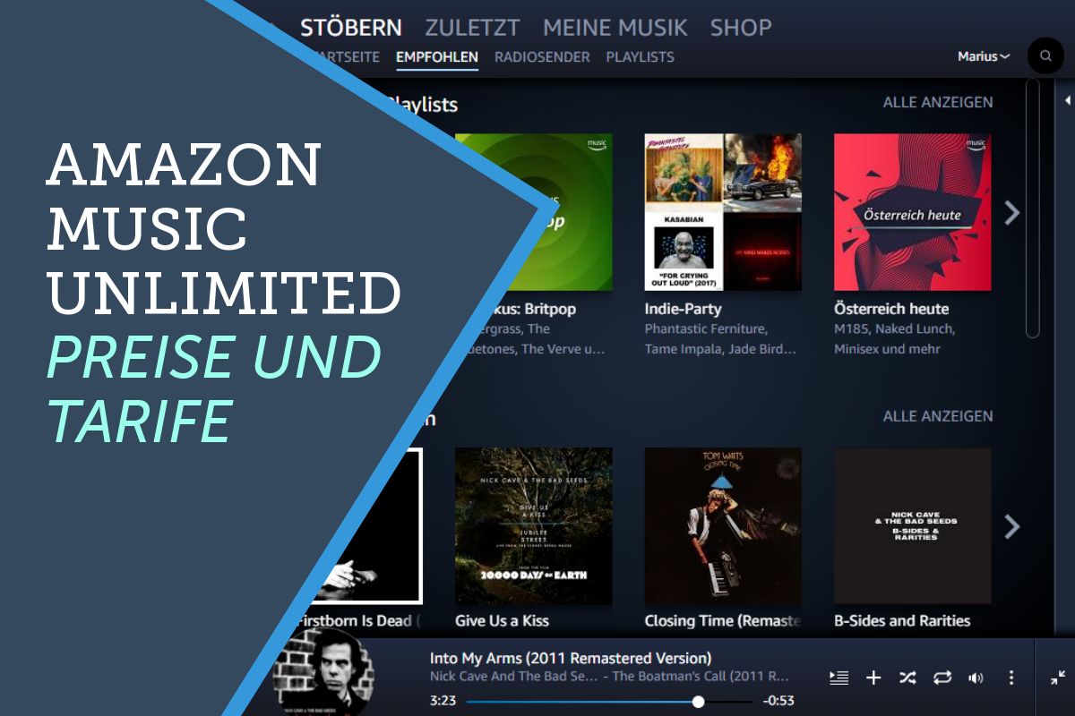 Amazon Music Unlimited Preise und Tarife